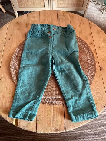 Pantalon bébé fille bleu ciel