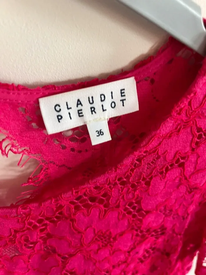 Mini robe dentelle claudie pierlot - photo numéro 4