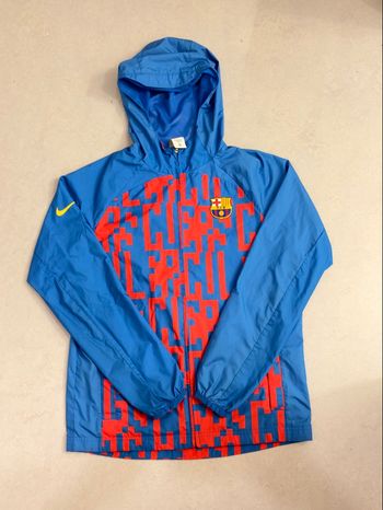 Veste Nike FC Barcelone homme M - bleu rouge - coupe-vent foot
