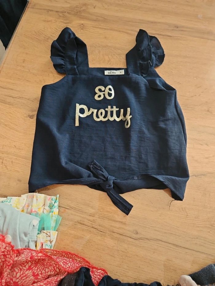 Débardeur court fille so prêt pretty 6 ans gémo
