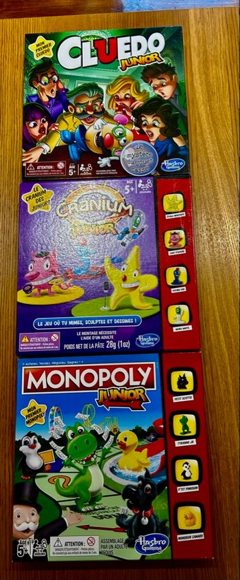 Monopoly junior cranium cluedo