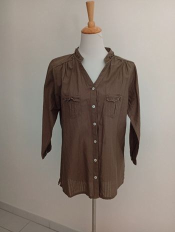 U Collection - Chemise marron taille 40 | manches 3/4