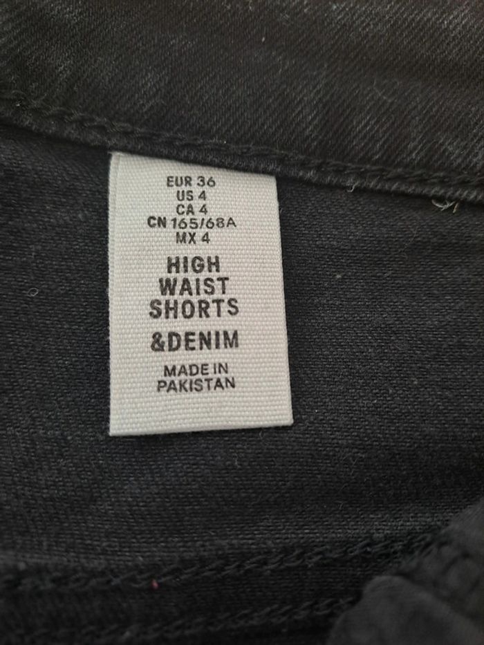 Jolie short jean noir H&M - photo numéro 4