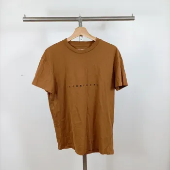T-shirt marron logo Jack and Jones Relaxed Fit – Taille M A1035