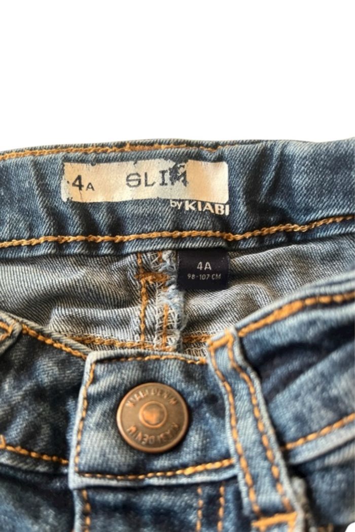 Short - jeans enfant / bleu / enfant / 4ans-104cm / Kiabi - photo numéro 3