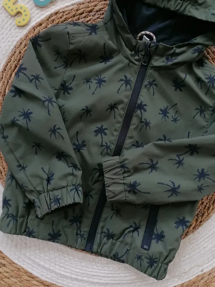 Veste imperméable kaki à palmiers - La Redoute - 5 ans - photo numéro 2