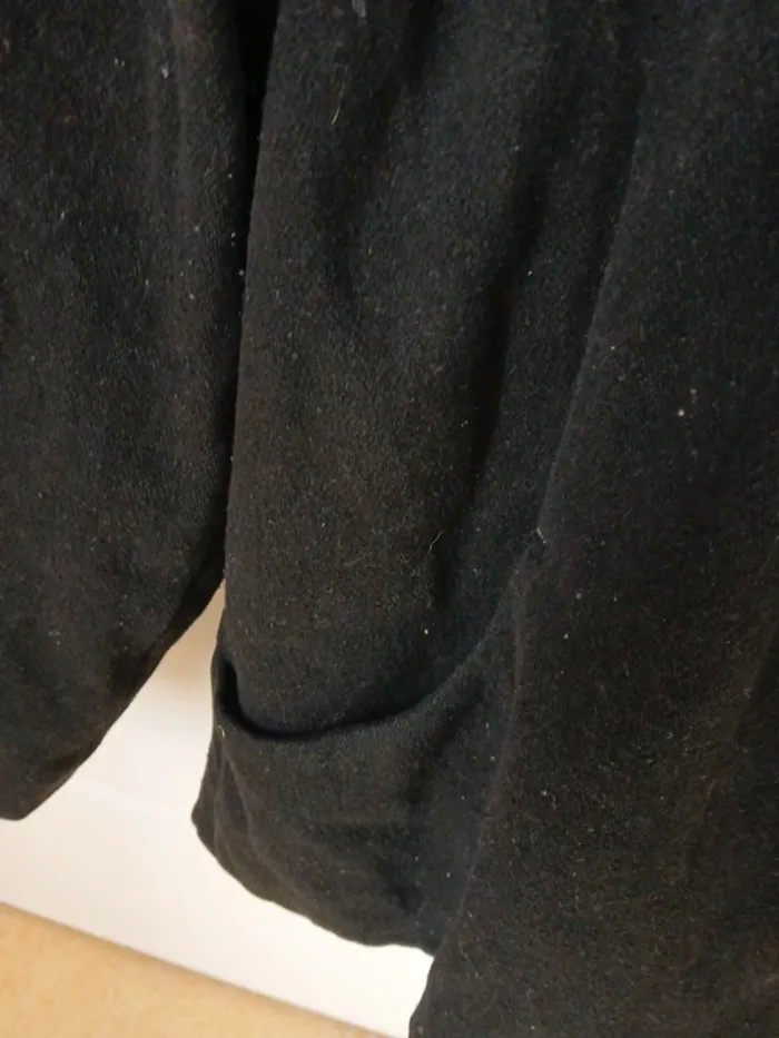 Manteau noir fille taille 10 ans NKY - photo numéro 3