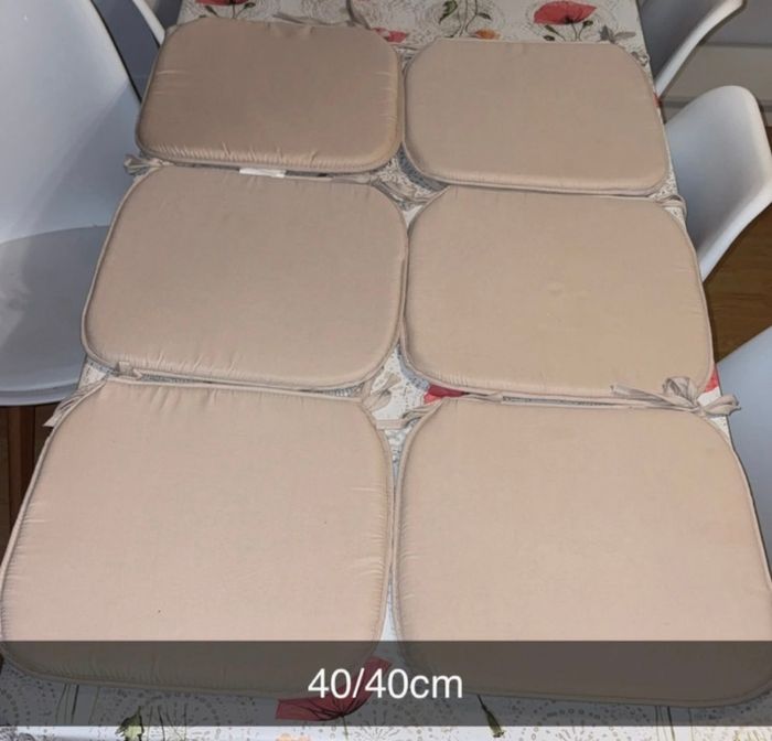 6 coussins chaises
