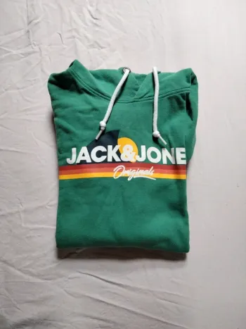 Sweat à capuche vert vintage Jack&Jones Taille S