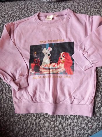 Pull disney taille 92cm zeeman la belle et le clochard