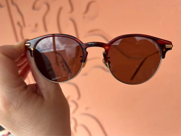 Lunettes de soleil Jimmy Fairly Pelote marron - photo numéro 3