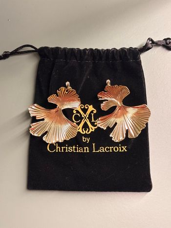 Boucles d’oreilles Ginkgo CXL by Christian Lacroix – Neuves