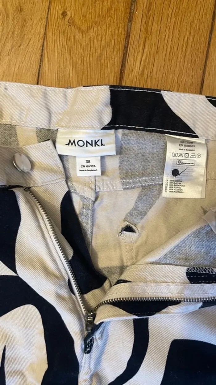 Jean large motif Monki - photo numéro 2