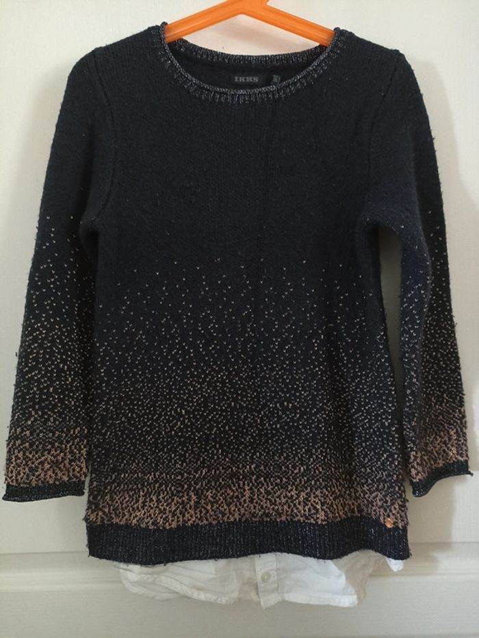 Pull chemise laine Ikks 6 ans