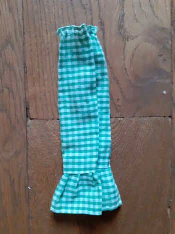 🎀 Robe vichy vert poupee mannequin vintage