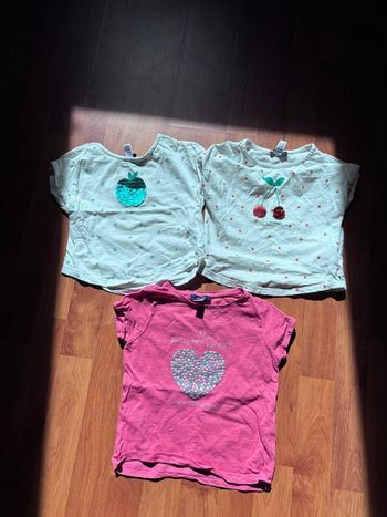 Lot de 3 t-shirts Okaidi 3 ans