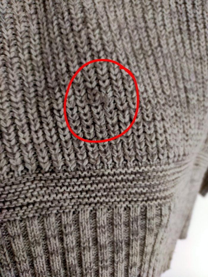 Pull en maille tricot fille XXS gris clair chiné marque TALLY WEIJL - photo numéro 10