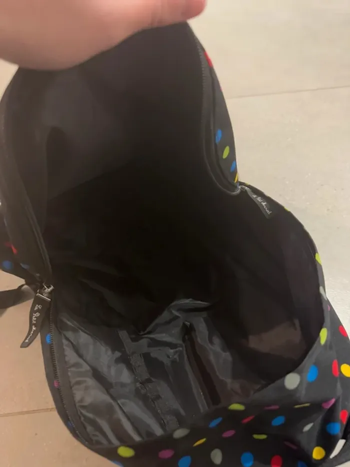 Sac à dos multicolore Le petit marcel, très bon état 30x40cm - photo numéro 4