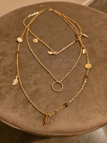 Collier triple acier inoxydable