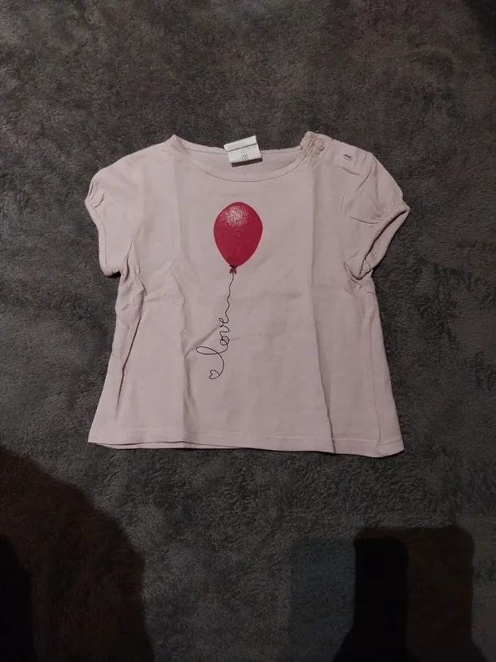 T-shirt manche courte T.9 mois - photo numéro 4