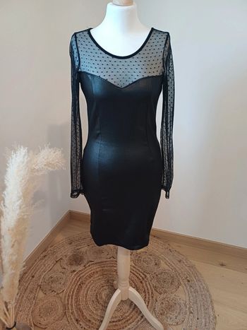 Robe noire sexy effet enduit Mim taille XS 34