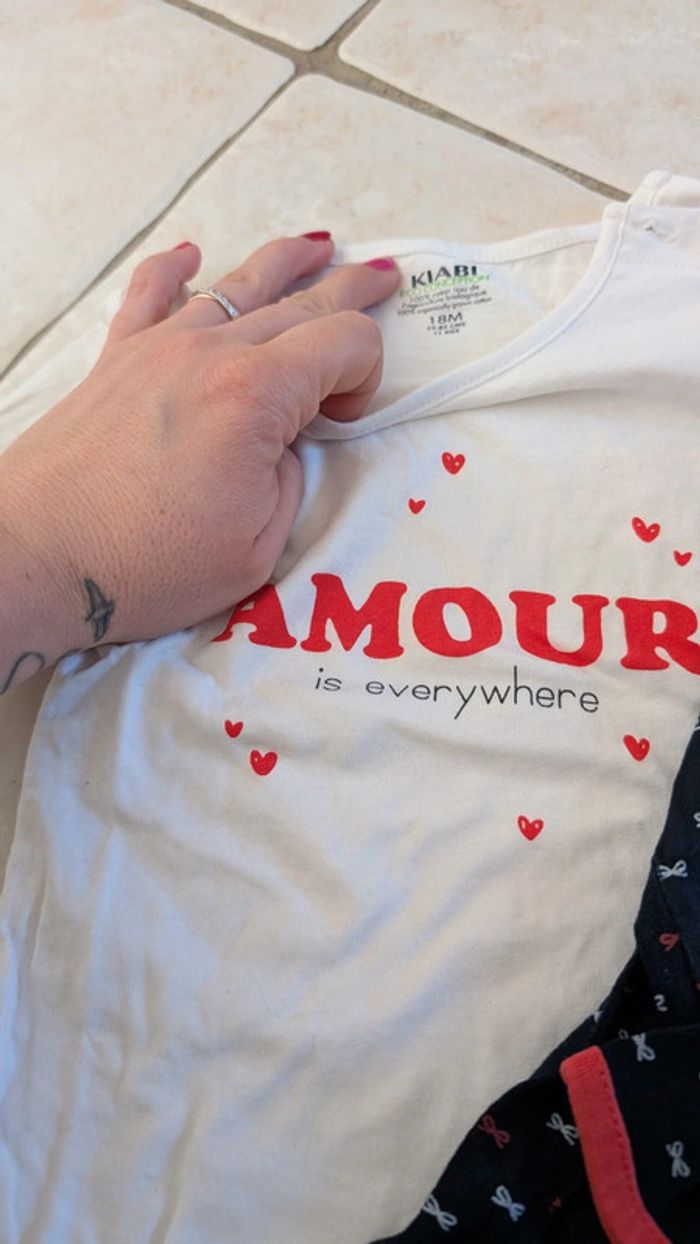 Lot de 2 tee shirt kiabi et tissaia - photo numéro 3