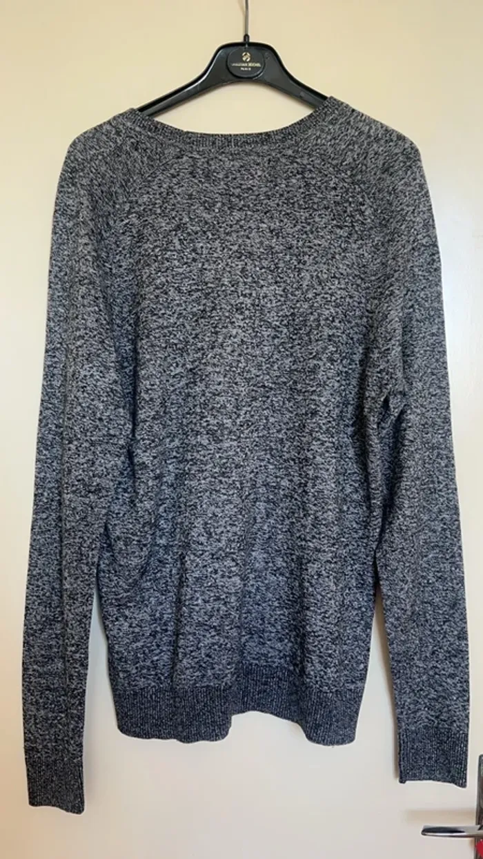 Pull Gris bleu Abercrombie&Fitch - Taille M - photo numéro 3