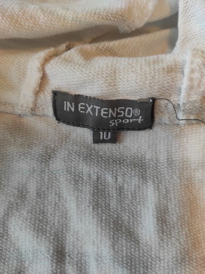 Gilet zippé à capuche manches courtes - photo numéro 3