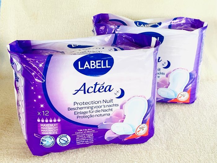 Lot 2 packs de serviettes protection Actéa Maxi Nuit Labell