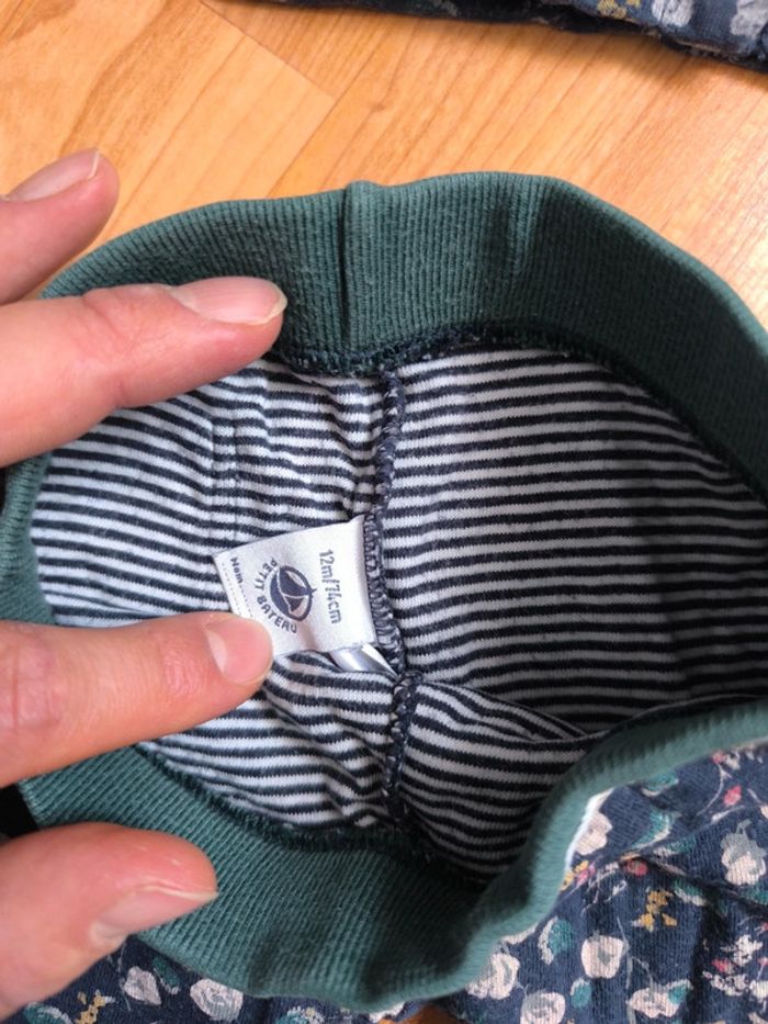 Ensemble à motif 12 mois petit bateau - photo numéro 4