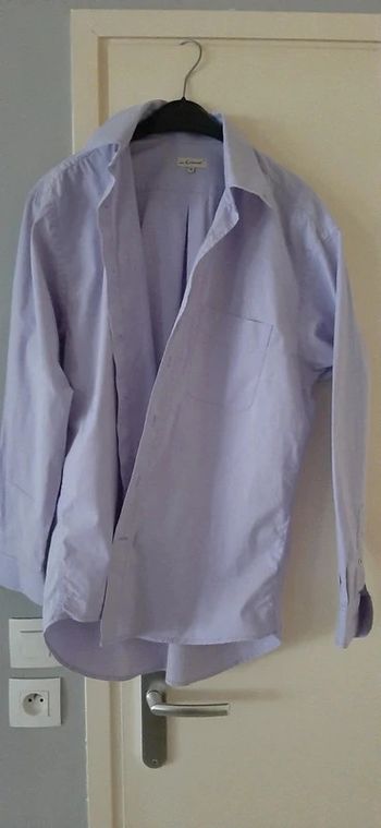 Chemise homme uni In Extenso (violet), S
