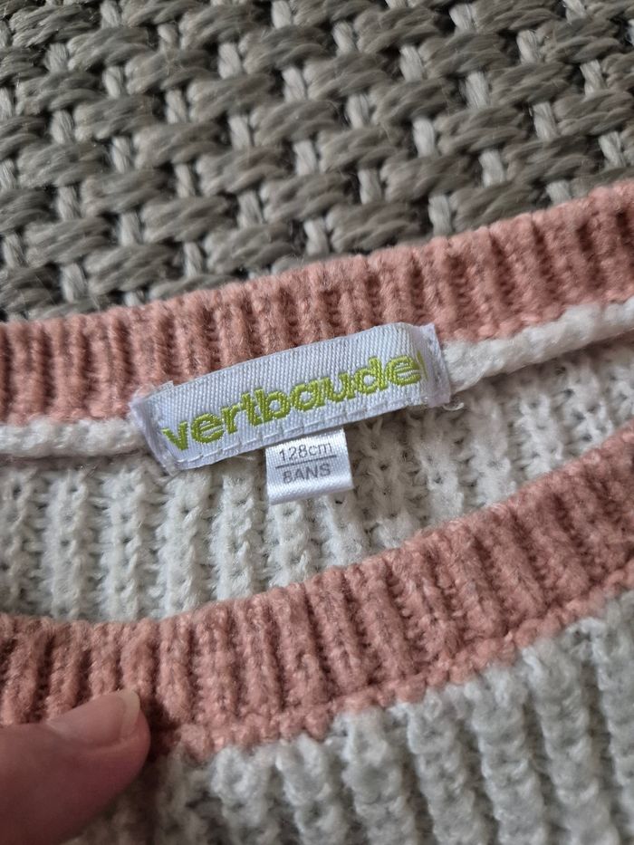 Ensemble vertbaudet pull maille et pantalon slim vert d'eau - 8/9 ans - photo numéro 5