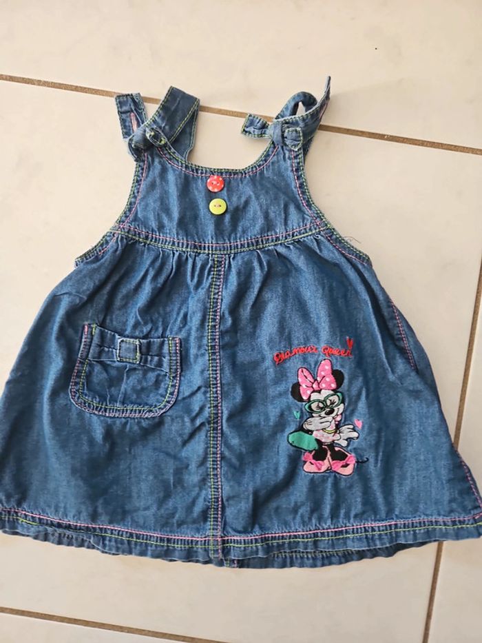 Robe en jean bébé fille Minnie - photo numéro 3