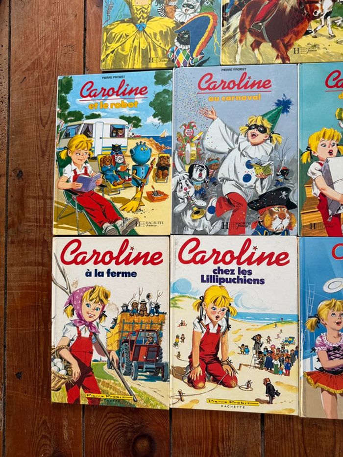 État satisfaisant moyen lot de 11 livres albums Caroline vintage Pierre Probst - photo numéro 3
