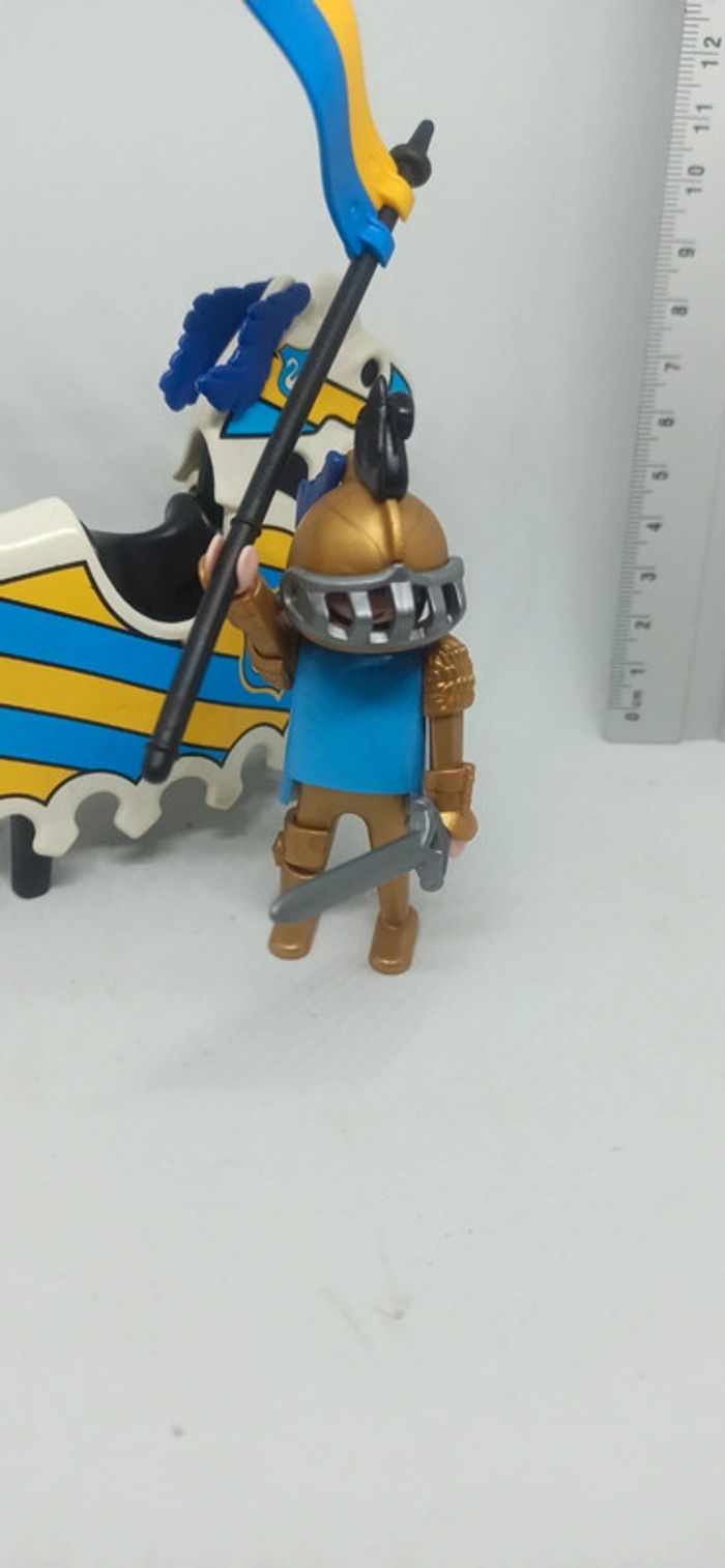 Chevalier motif cygne avec cheval et armure playmobil - photo numéro 10