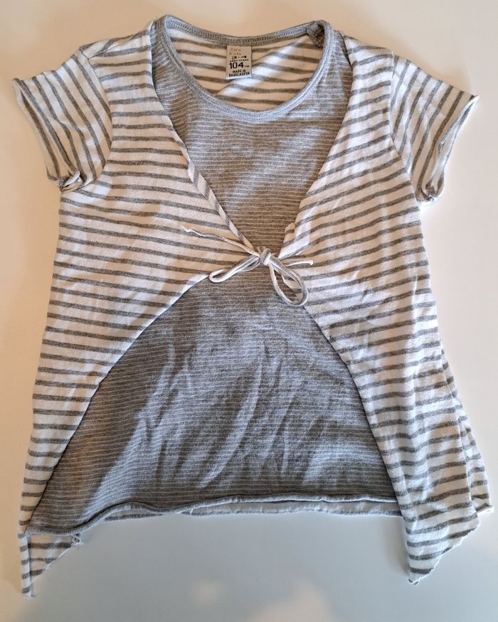 Lot de 3 t-shirts MC fille 4 ans ABE - photo numéro 3