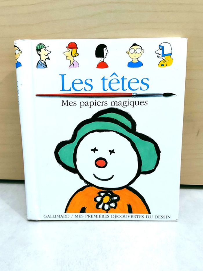 📕 Livre mes premières découvertes : Les têtes, mes papiers magiques