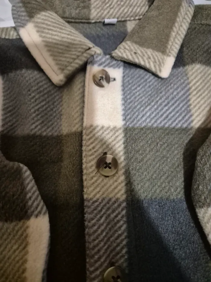 Sur-chemise à carreaux 12mois - photo numéro 2