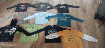 Lot de 10 t shirts manches longues 8 ans