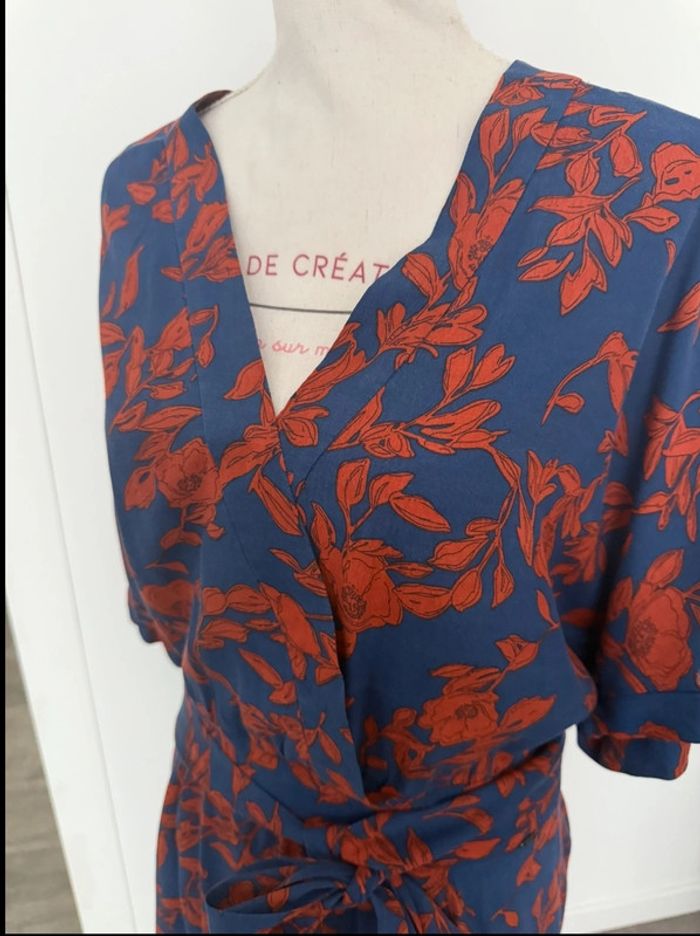 Combi short bleu/orange Elora taille 38 ou M - photo numéro 9