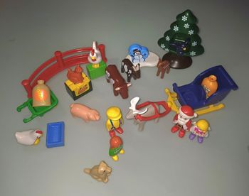 123 playmobil calendrier de l'avent Noël à la ferme 9009 complet