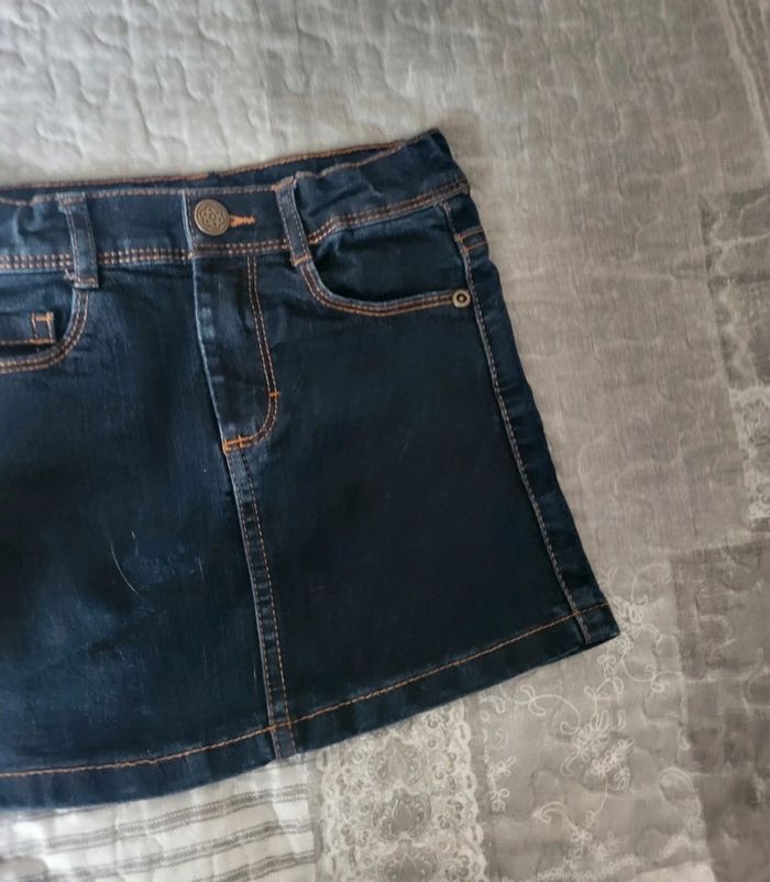 Jupe en jean bleu 5 ans - photo numéro 4