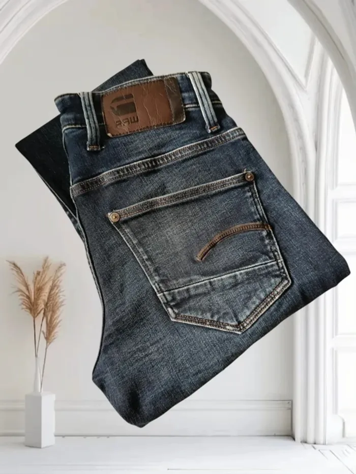 Jean G-STAR raw coupe boyfriend skinny ,taille mi-haute ,stretch - photo numéro 9