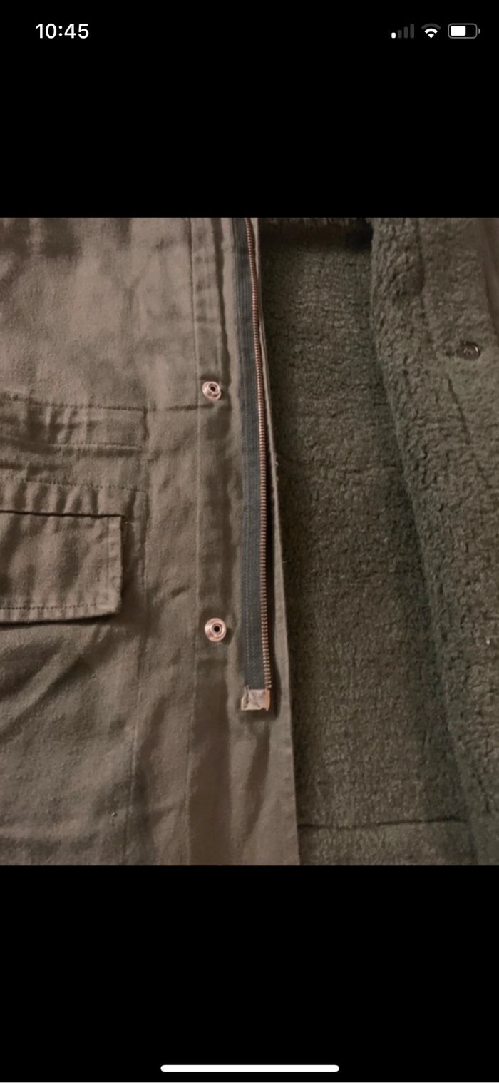 Magnifique parka kaki avec doublure polaire détachable - photo numéro 9
