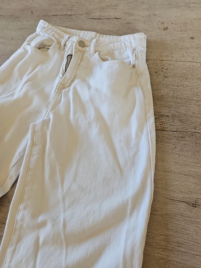 Pantalon blanc cassé, coupe droite, large, Shein, XS - photo numéro 11