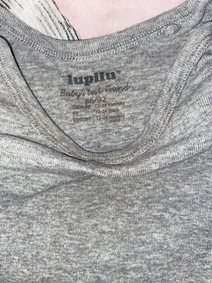 Body manches longues, taille 12-24 mois, marque Lupilu. - photo numéro 3