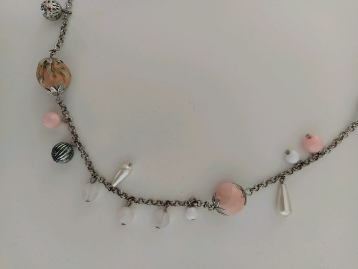Sautoir rose poudré - photo numéro 2