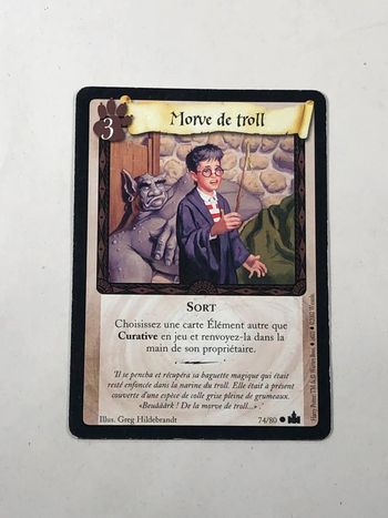 Carte harry potter morve de trolls