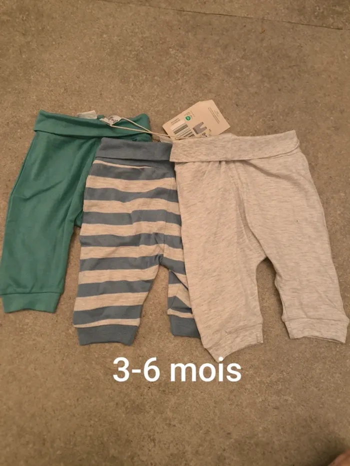 Lot pantalons 3-6 mois