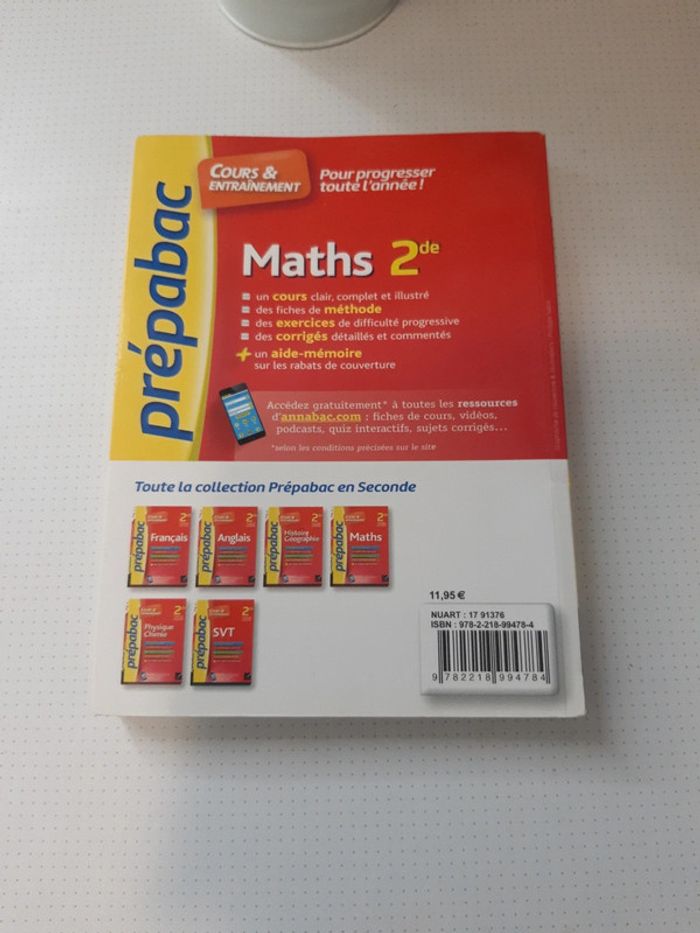 😺 livre cours et entraînement maths 2de😺 - photo numéro 2